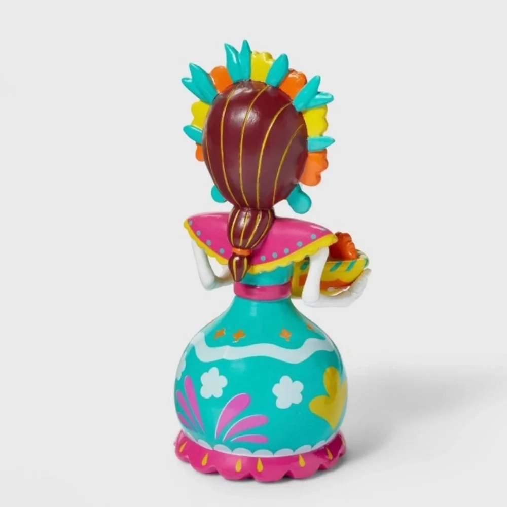 Target Festive Day of the Dead Figurine with Multicolor Design